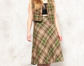 plaid co ord set
