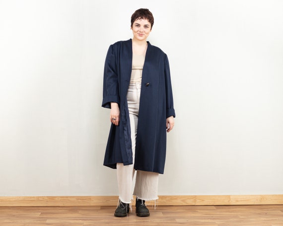 Blue Women Coat vintage elegant opera overcoat si… - image 1