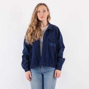Veste de corvée des années 70, taille M, veste de corvée vintage, manteau de corvée utilitaire, veste en toile, vêtements de travail patrimoniaux, vêtements de travail minimalistes, style américain