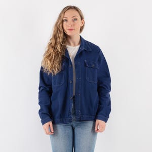 80s Vintage Chore Jacket, Size L, Vintage Utility Chore Coat, Canvas Jacket, Heritage Workwear, Minimalist Workwear, Americana Style