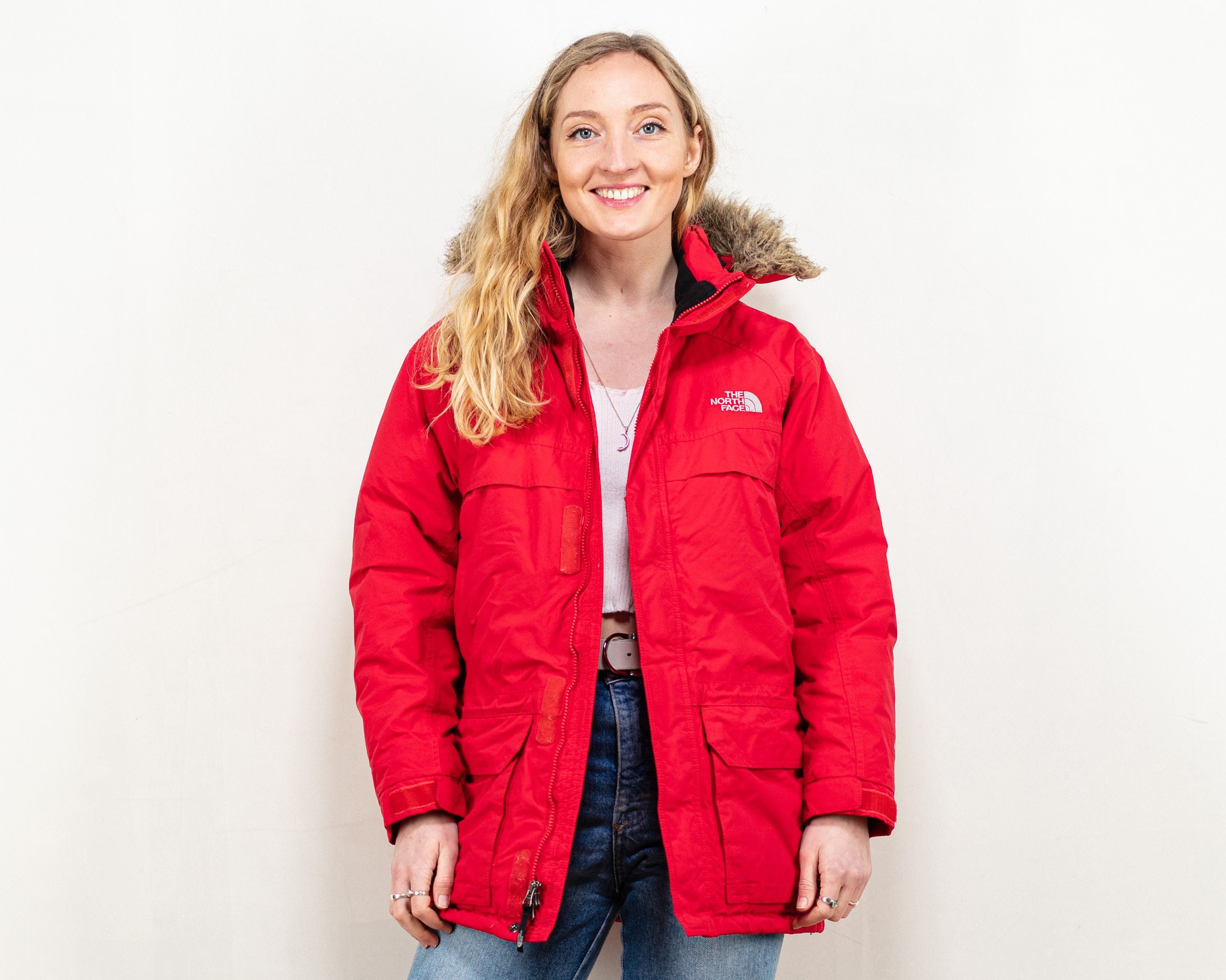 The North Face Hyvent 550 Down Jacket 00's Women Red - Etsy