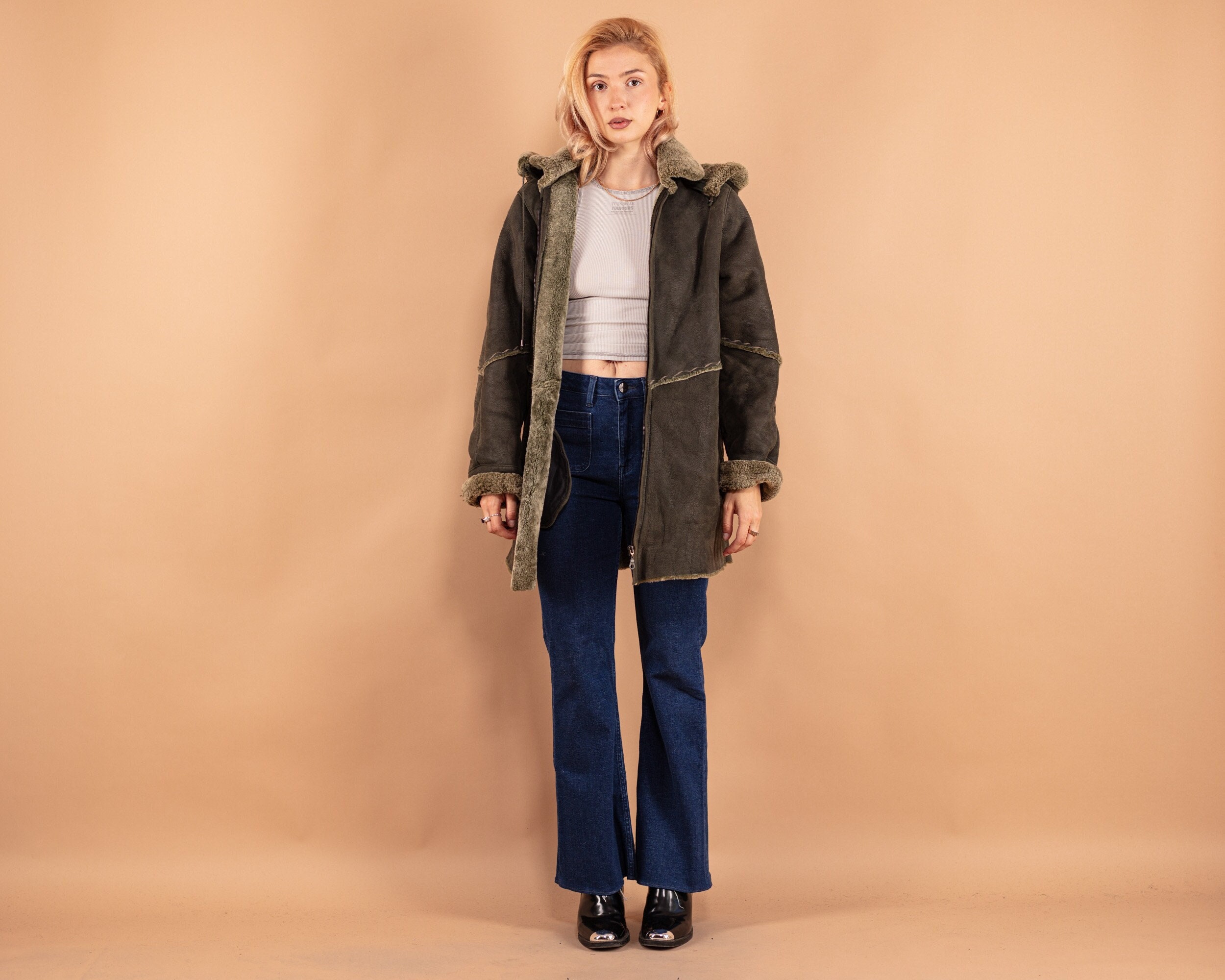 Manteau mouton vert hotsell