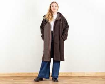 Black Winter Coat Vintage Women Casual 