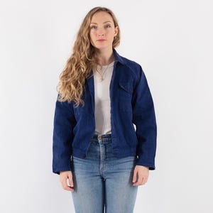 Veste de corvée des années 70, taille S, veste de corvée vintage, manteau de corvée utilitaire, veste en toile, vêtements de travail patrimoniaux, vêtements de travail minimalistes, style américain