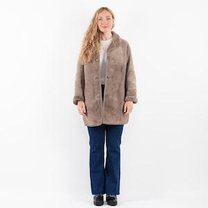 Manteau en peau de mouton effet vieilli des années 80, manteau en peau de mouton vintage taille M/L, pardessus rétro, vêtements occidentaux robustes, bohème vintage, NorthernGirlStore