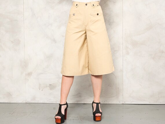 high waisted culotte shorts