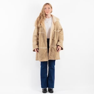 Manteau en peau de mouton effet vieilli des années 80, manteau en peau de mouton vintage taille L/XL, pardessus rétro, vêtements occidentaux robustes, bohème vintage, NorthernGirlStore