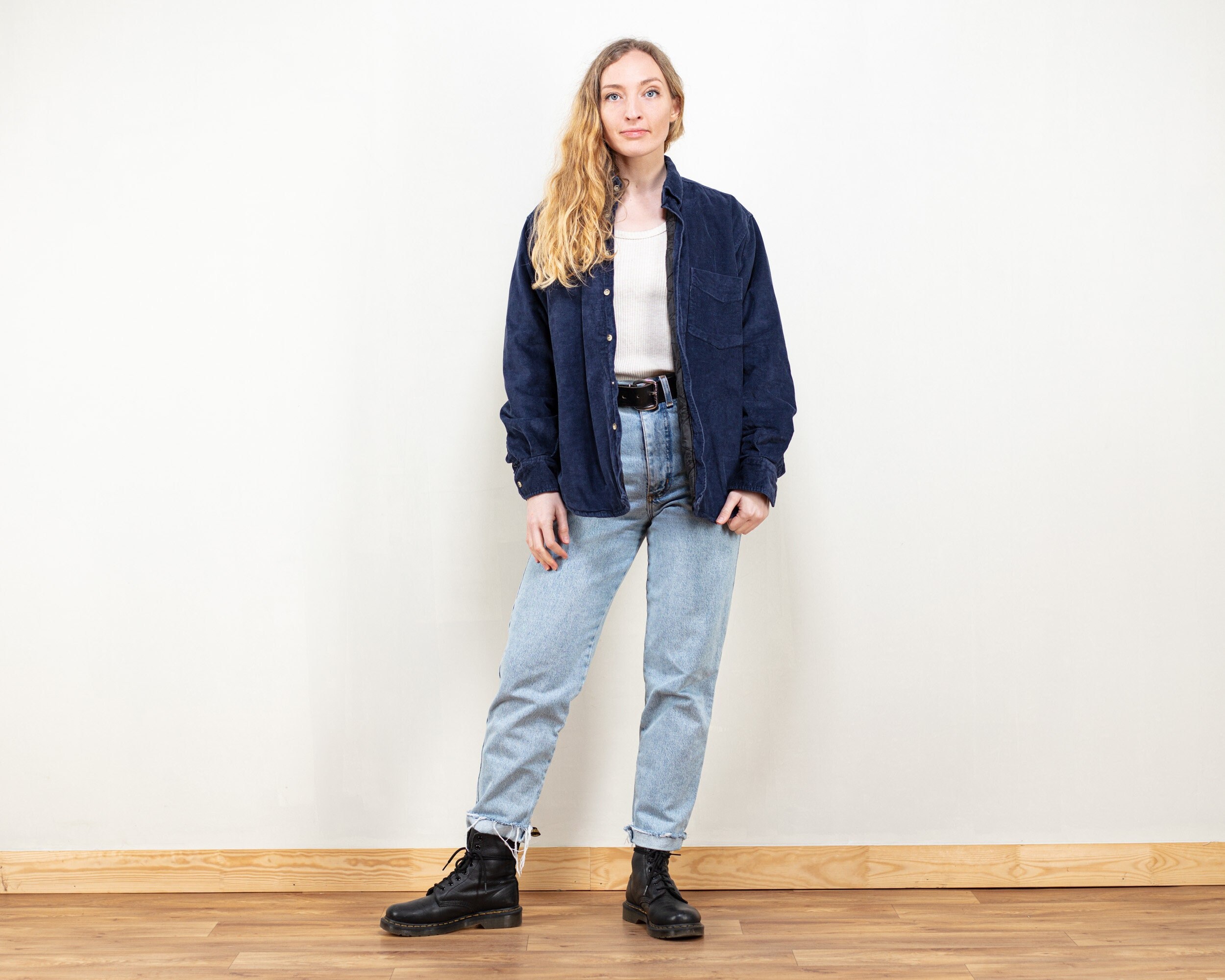 Padded Corduroy Shirt Vintage 90's 