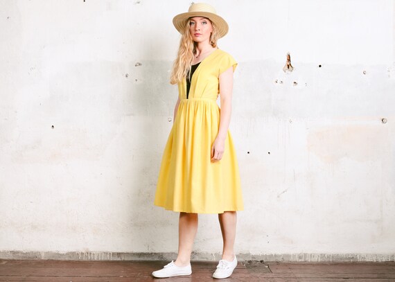 Light top yellow sundress