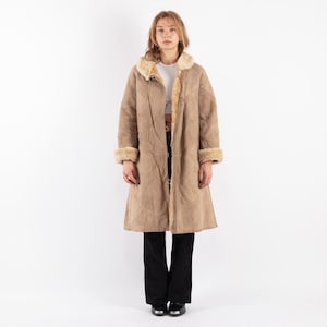 70s Distressed Beige Sheepskin Coat, Size M Vintage Sheepskin Coat, Rugged Shearling Coat, Western, NorthernGirlStore, Womens Clothing