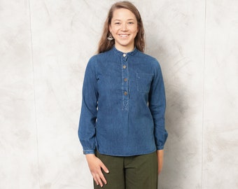 pullover denim shirt womens