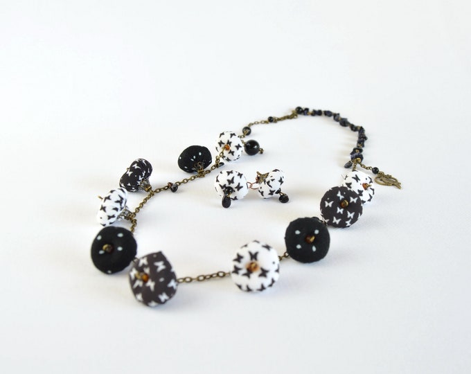 original handmade jewelry set, full color designer jewelry, very original bohemian jewelry