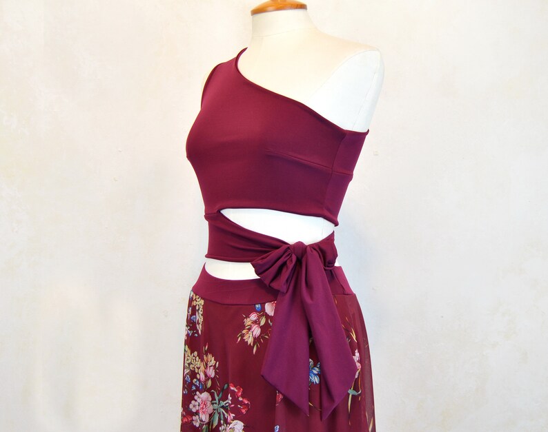 designer bluse marsala top designer bluse Daniela Barbieri cut top marsala tunic bluse Party top marsala party top