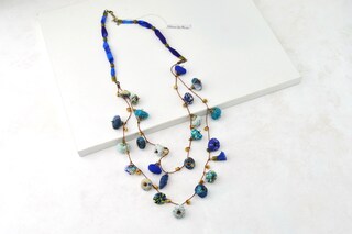 Collana Etnica Lunga In Cocco PRETYZOOM - Gioiello Bohémien Colorato 75cm Per Donna, Regalo Estivo