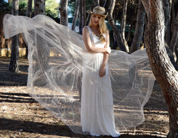 Hippie Wedding Dress Rustic Boho Chic Wedding Dress Dress Etsy