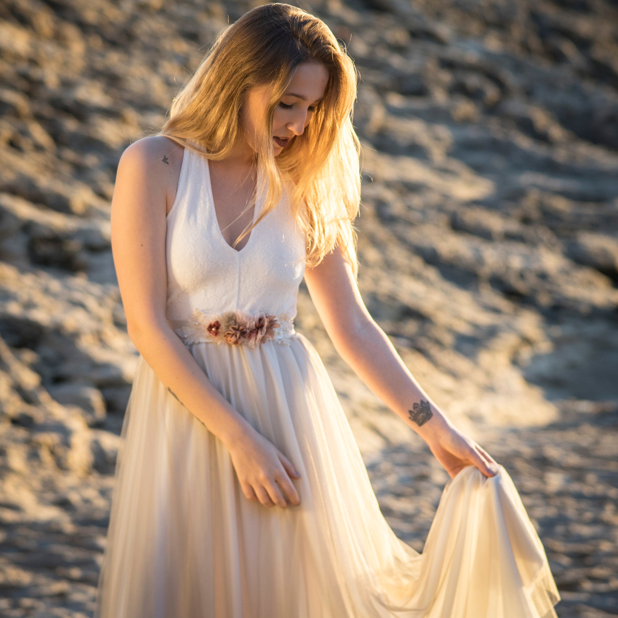 Bohemian Wedding Dress Hippie Wedding Dress Rustic Wedding