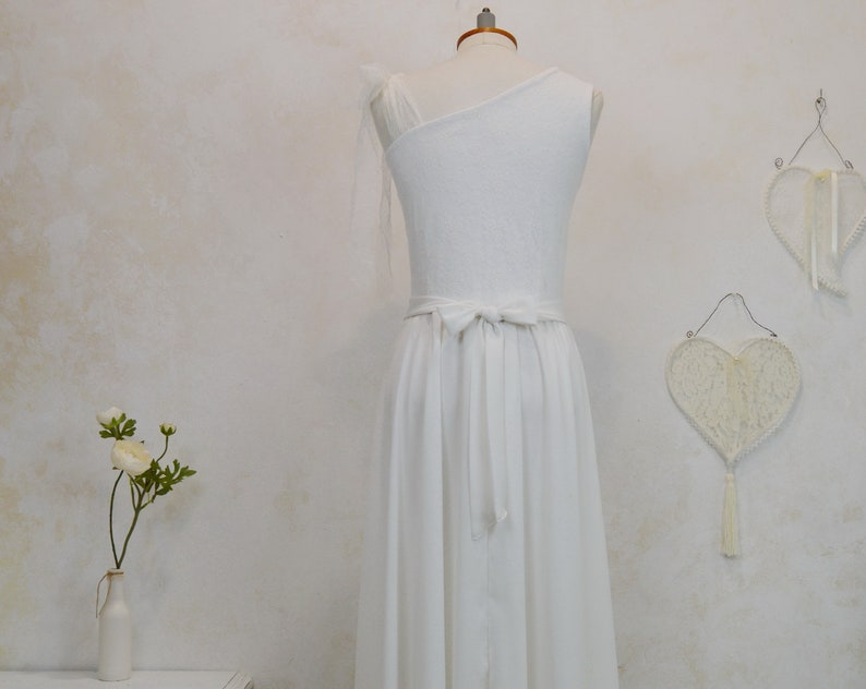 hippiechic wedding dress bohemian wedding on the beach rustic wedding hippie wedding dress vintage style bride Bohemian wedding dress