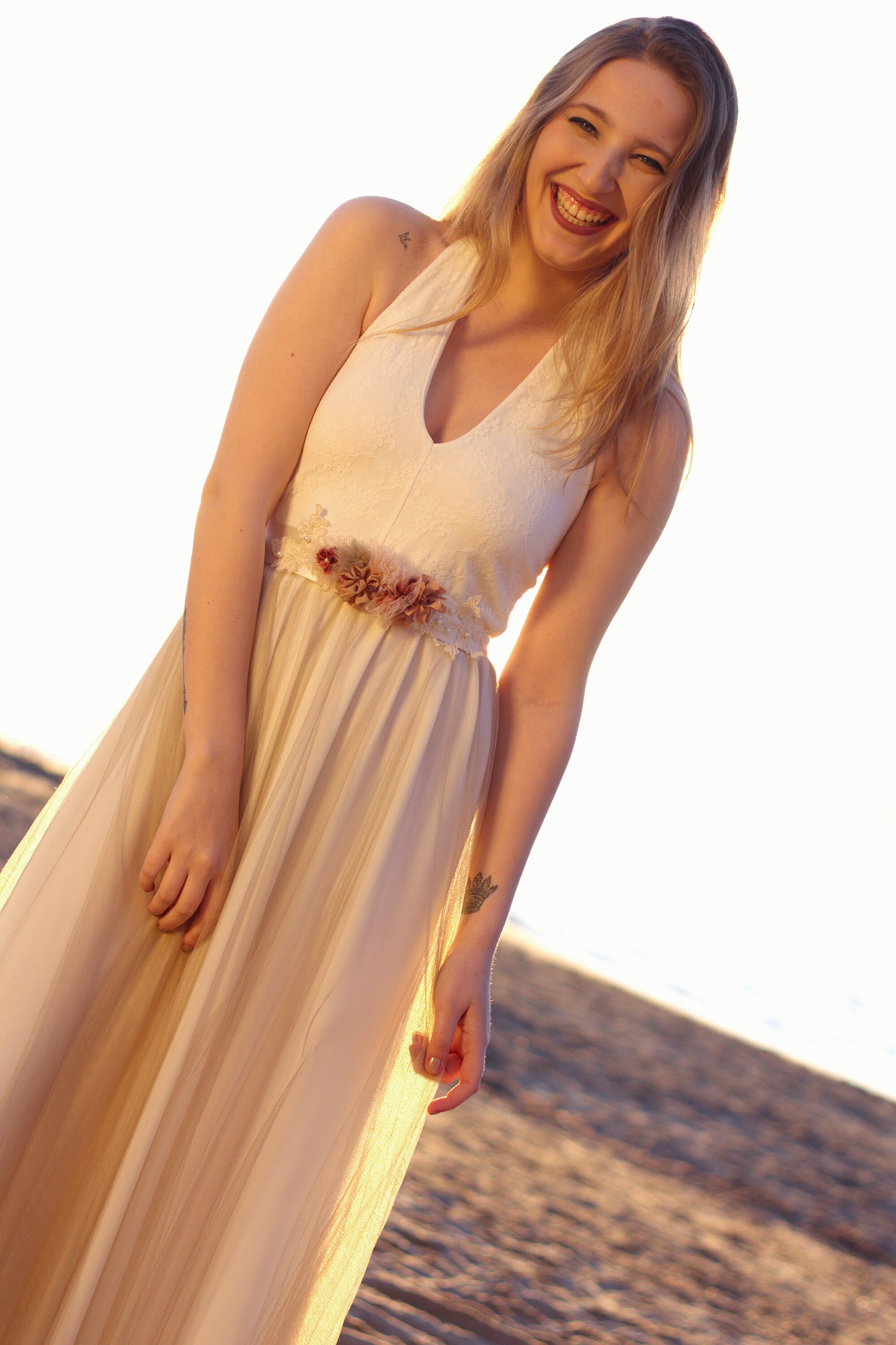 Bohemian Wedding Dress Hippie Wedding Dress Rustic Wedding