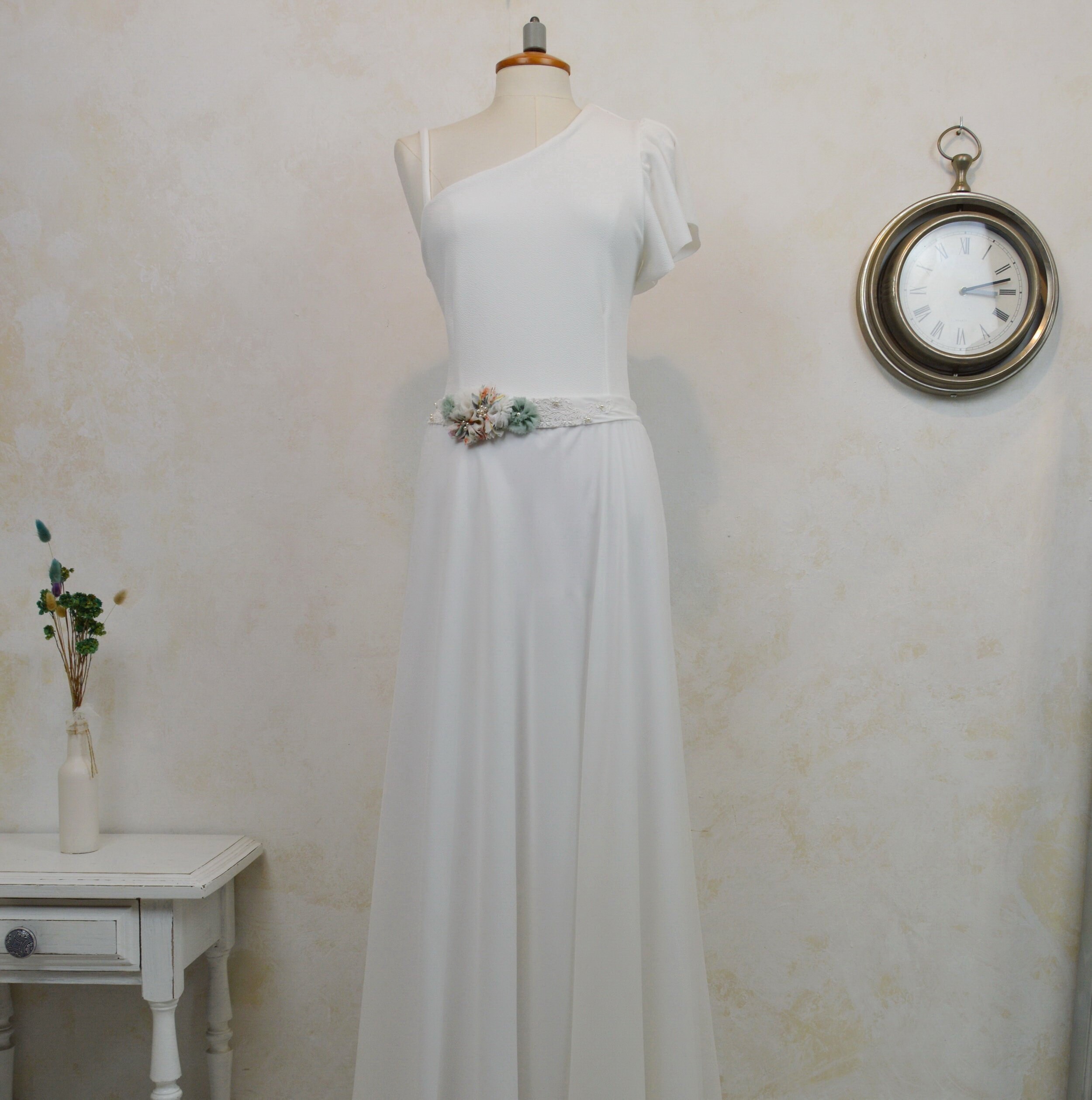 Boho Chic White Twilight Wedding Dress Hippie Chic Wedding Dress