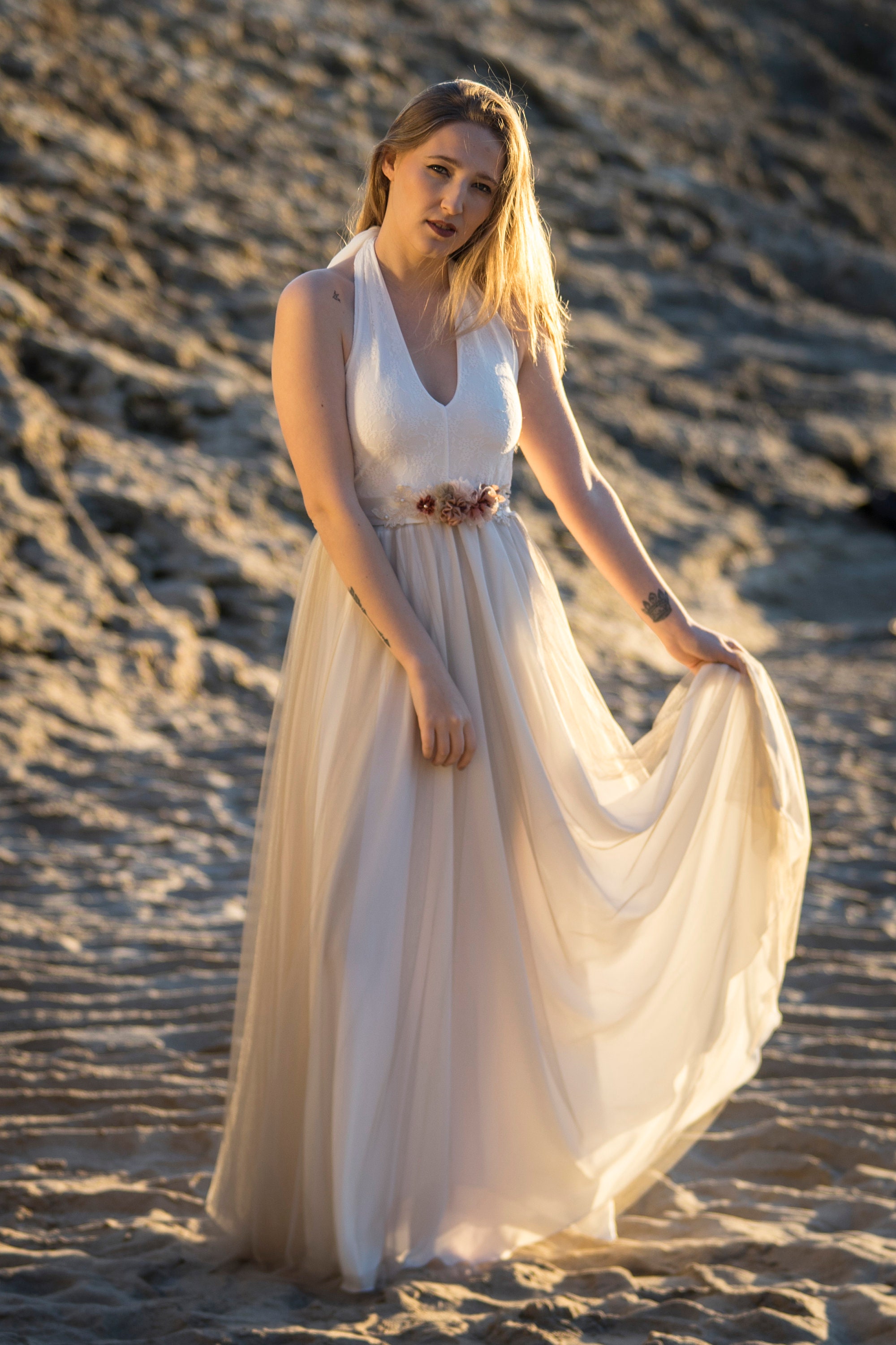 Bohemian Wedding Dress Hippie Wedding Dress Rustic Wedding