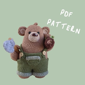 Patrón de crochet de Chuck el oso