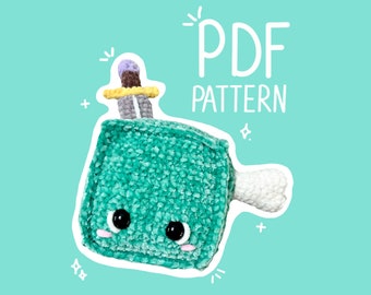 Gelatinous Cube Plushie Crochet Pattern