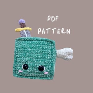 Gelatinous Cube Plushie Crochet Pattern