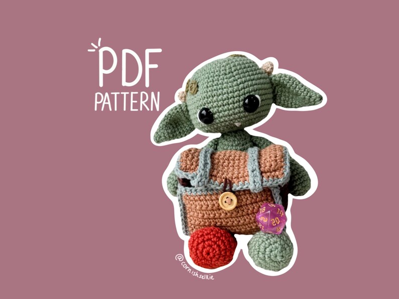 Dice Goblin PDF Crochet Pattern image 1