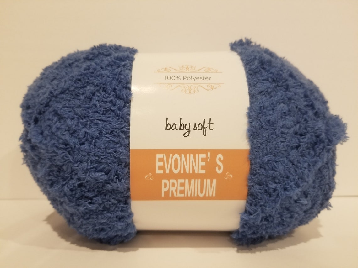 Evonne's Premium Baby Soft Yarn Denim Blue 5 Bulky Chunky One Large