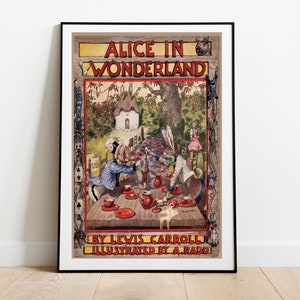 Alice in Wonderland by Lewis Carroll | Wall Art, Book Lover, Reader Gift, Bibliophile, Bookish, Booktok, Bookstagram,