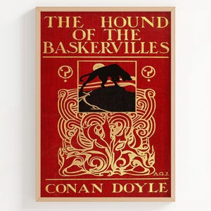 The Hound of the Baskervilles Art Print | Arthur Conan Doyle, Wall Art, Arthur Conan Doyle, Sherlock Holmes, Sherlock, Original Book Cover