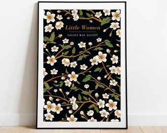 Little Women by Louisa May Alcott Print | Wall Art, Book Lover, Reader Gift, Bibliophile, Bookish, Booktok, Bookstagram,