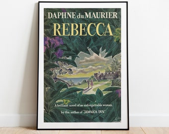 Rebecca by Daphne du Maurier | Book Cover, Wall Art,Painting, Book Lover, Reader Gift, Bibliophile, Bookish, Booktok, Bookstagram