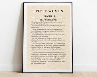 Little Women by Louisa May Alcott | Wall Art, Instant Download, Book Lover, Reader Gift, Bibliophile, Bookish, Booktok, Bookstagram