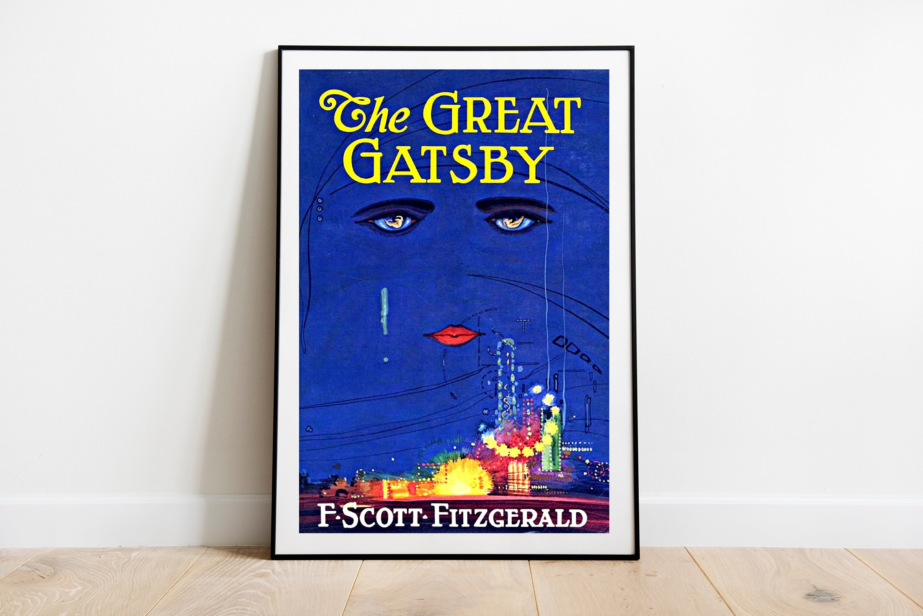  Great Gatsby Quote Wall Art, F. Scott Fitgerald, Classroom  Decor, Vintage Book Print, Famous Book Wall Art, Antique Book Page