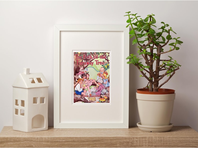 The Folk of the Faraway Tree Book Cover Design Art Print, Enid Blyton, Children's Book, Enid Blyton Nursery Wall Art, Original Book Cover image 7