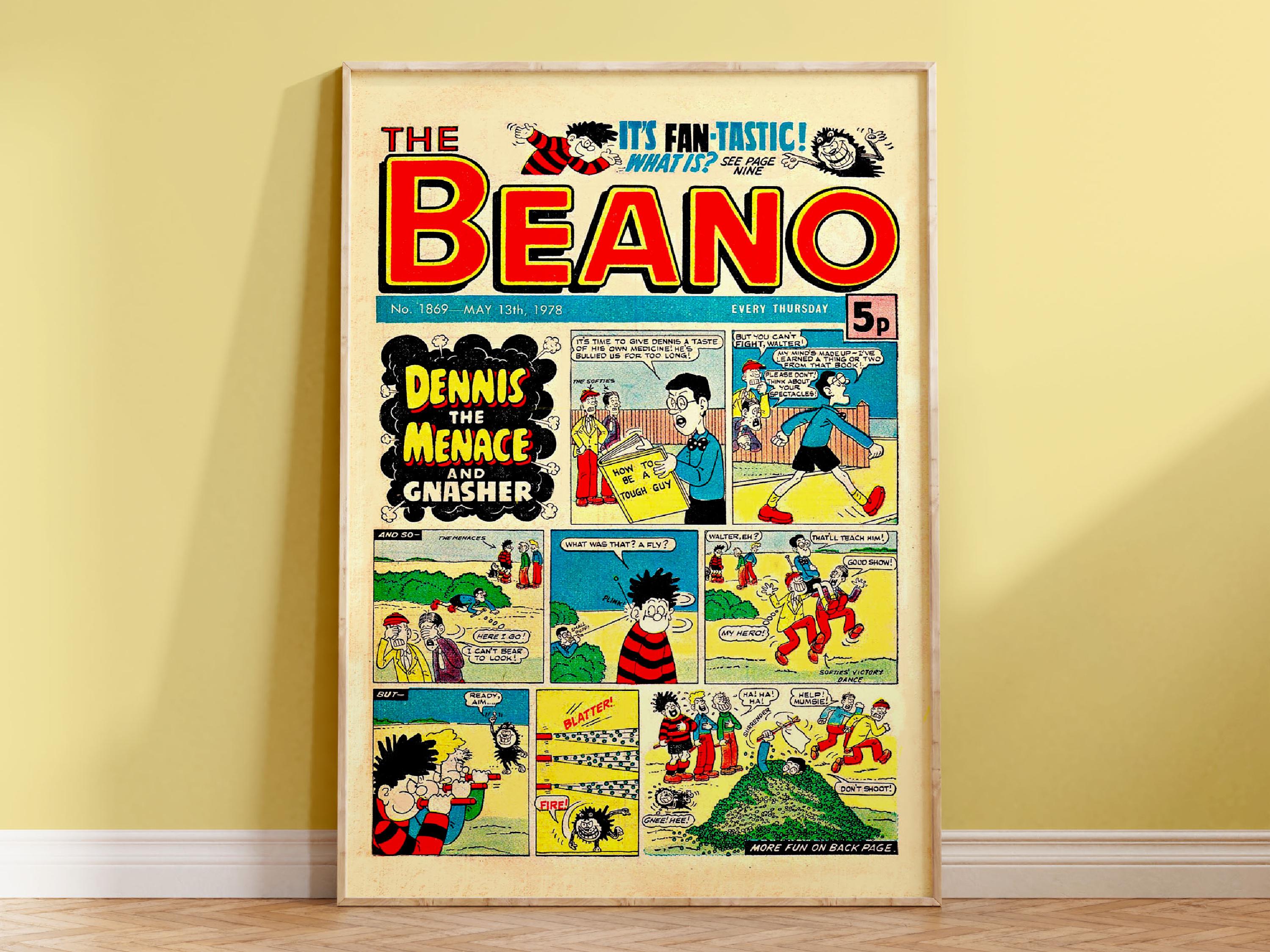 Beano Tableware Party Cups x8 Child Red Yellow Black Beano Tableware Party Cups x8 Child Red Yellow Black