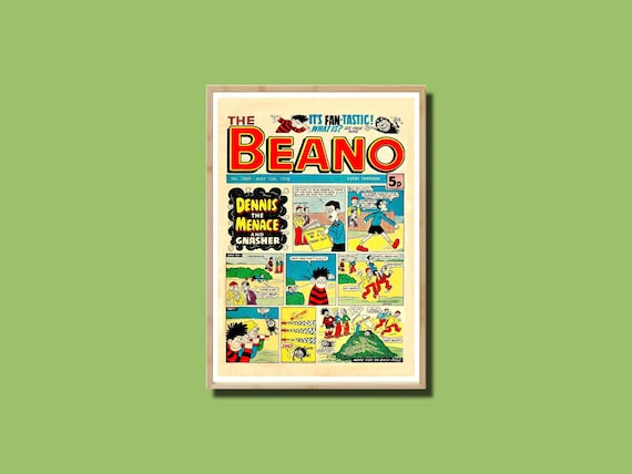 Beano Tableware Party Bags x8 Child Blue Black Red Yellow Beano Tableware Party Bags x8 Child Blue Black Red Yellow