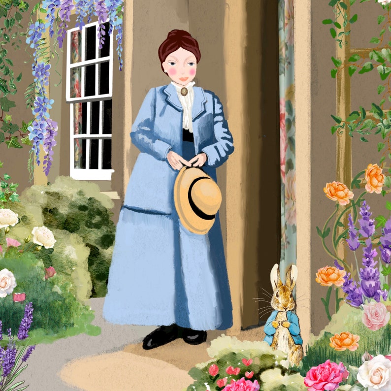 Beatrix Potter Portrait, Hill Top Farm, Lake District, National Trust