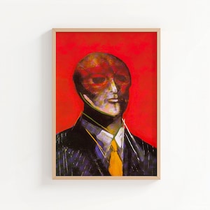 American Psycho Buchcover Kunstdruck, Patrick Bateman Portrait