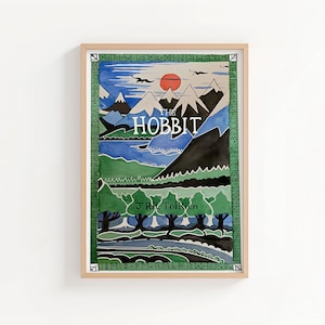 Tolkien The Hobbit Watercolour Print • Middle-earth Wall Art • Literary Gift • Fantasy Book Decor • Book Lover Gift image 1