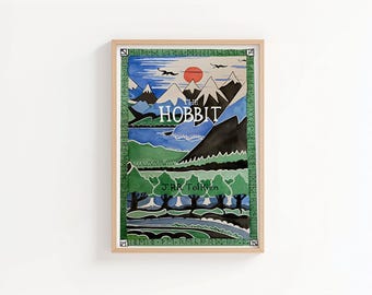 Tolkien The Hobbit Watercolour Print • Middle-earth Wall Art • Literary Gift • Fantasy Book Decor • Book Lover Gift