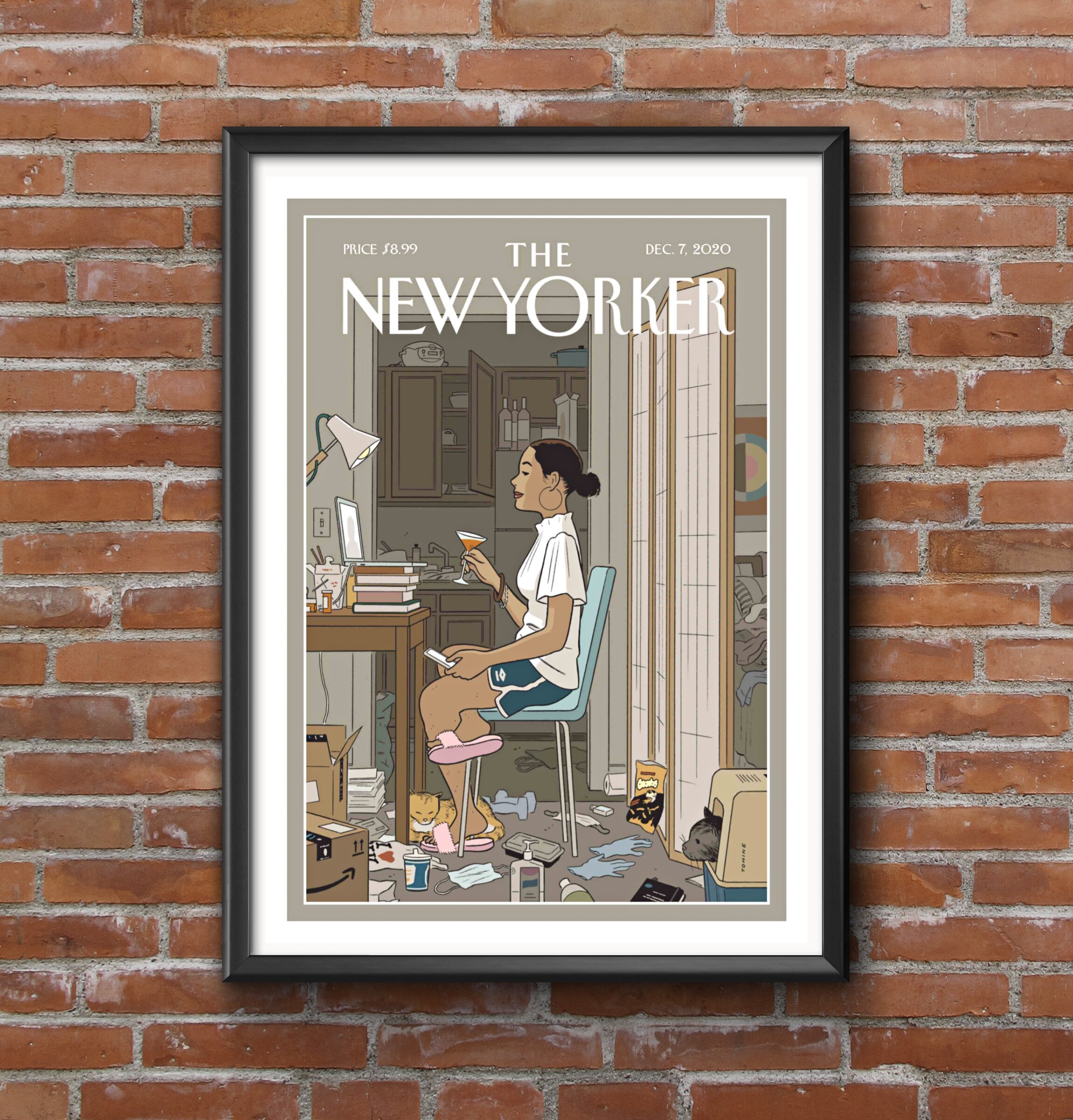 The New Yorker Lockdown 2020 New Yorker Cover Art Print Etsy