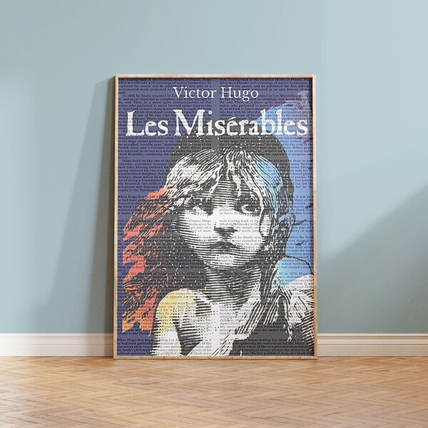 Les Miserable | Art Print, Victor Hugo, Les Mis, Book, French Literature, Victor Hugo Quote, Les Miserable Quote, Classic Novels, West End