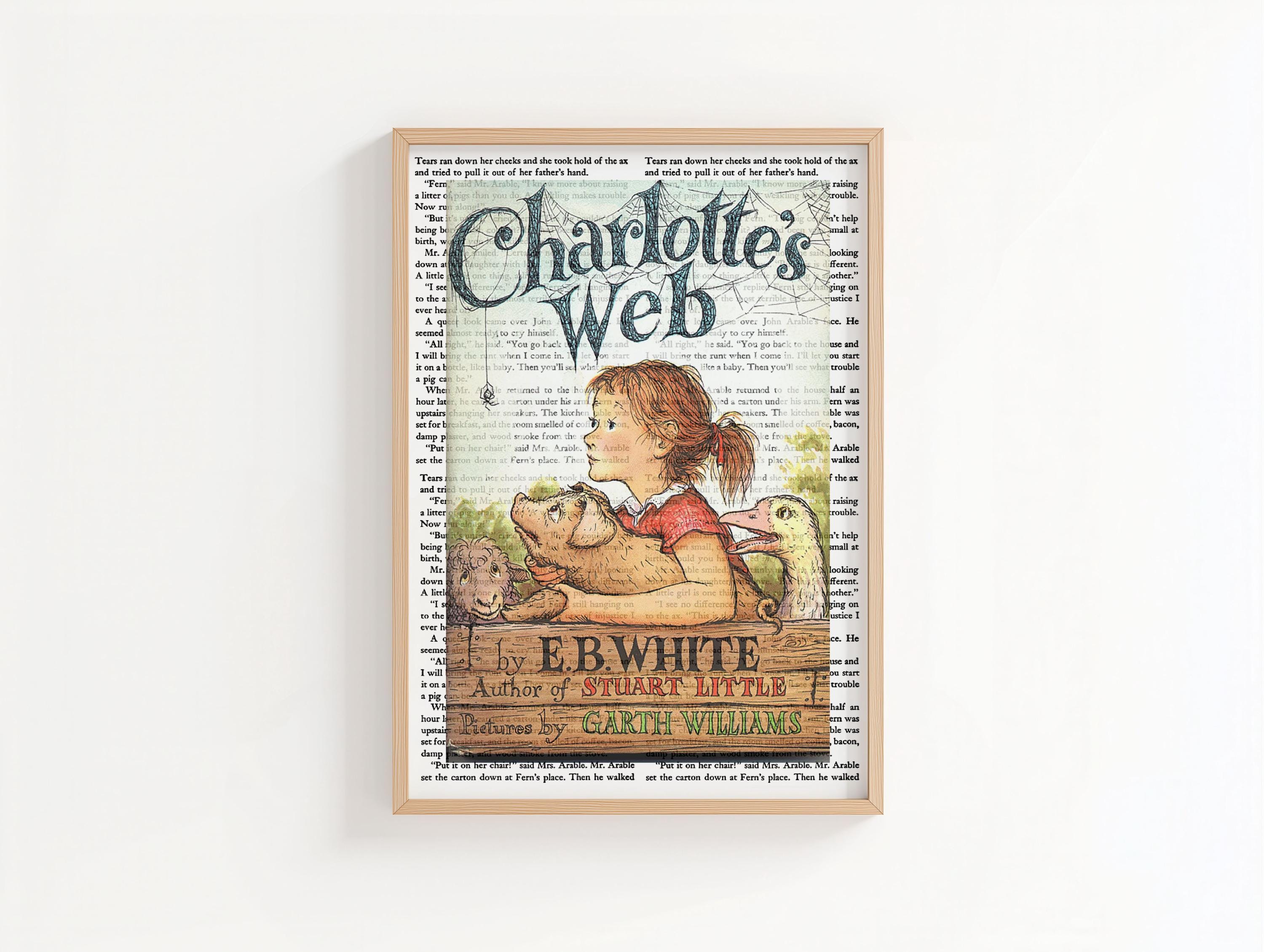 Charlotte's Web Vintage Book Cover Art Print – Classic Children's