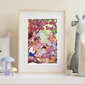 The Folk of the Faraway Tree Book Cover Design Art Print, Enid Blyton, Children's Book, Enid Blyton Nursery Wall Art, Original Book Cover image 4
