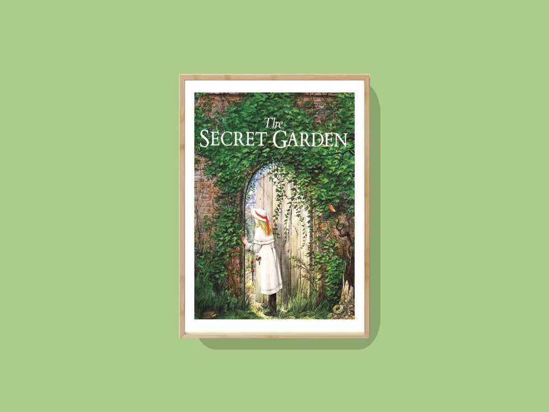 The Secret Garden Art Print, Frances Hodgson Wall Art, Book