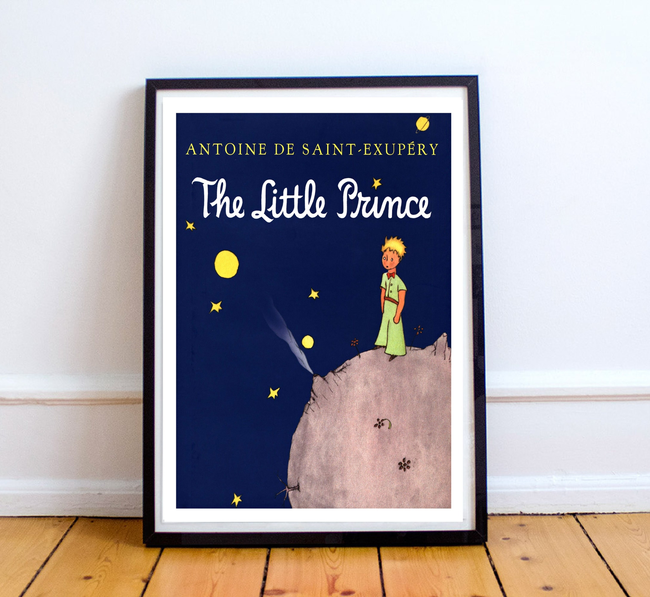 The Little Prince Art Print Book Cover Vintage Illustration | Etsy