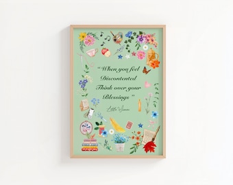 Little Women Book Quote Print | Louisa May Alcott Wall Art