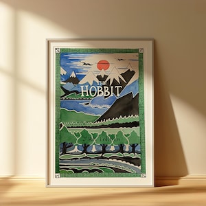 Tolkien The Hobbit Watercolour Print • Middle-earth Wall Art • Literary Gift • Fantasy Book Decor • Book Lover Gift image 2